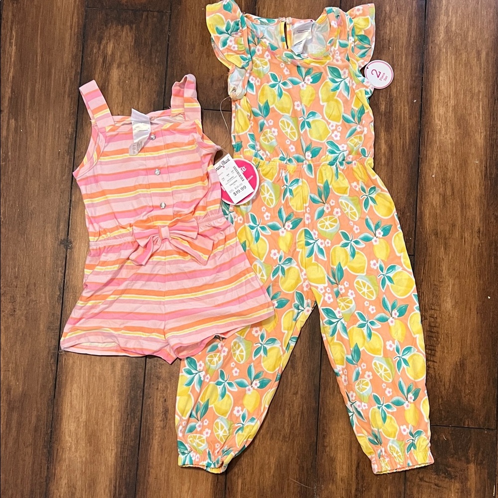 Steinmark Pink and Orange Kids Romper and Jumpsuit